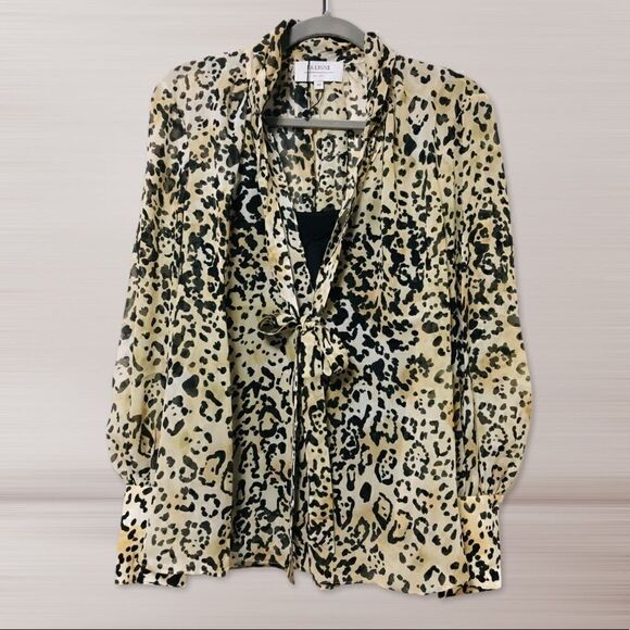 La Ligne Animal Print Blouse - Picture 8 of 16